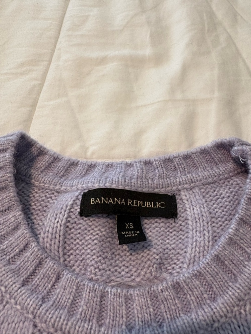 Banana Republic Light Lilac Crewneck Sweater